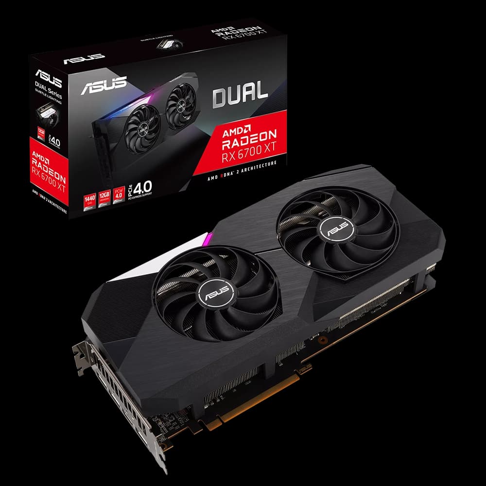 ASUS Dual AMD Radeon RX 6700 XT 12GB GDDR6 Gaming Graphics Card