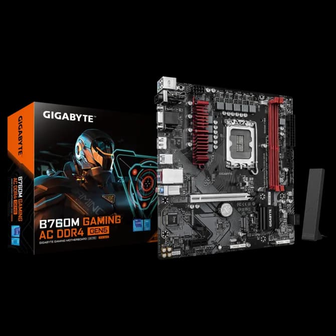 GIGABYTE B760M GAMING AC DDR4 GEN5 Intel LGA 1700 INTEL MOTHERBOARD