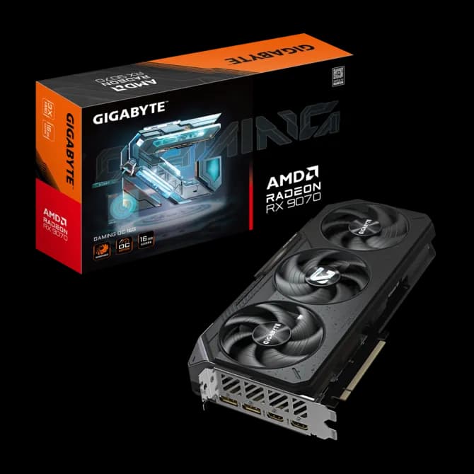 GIGABYTE Radeon RX 9070 GAMING OC 16G AMD Graphics Card
