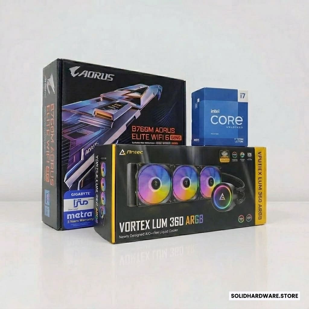 Bundle Offer | Core i7 14700K + B760M AORUS ELITE WIFI6E + ANTEC Vortex 360 Water Cooler