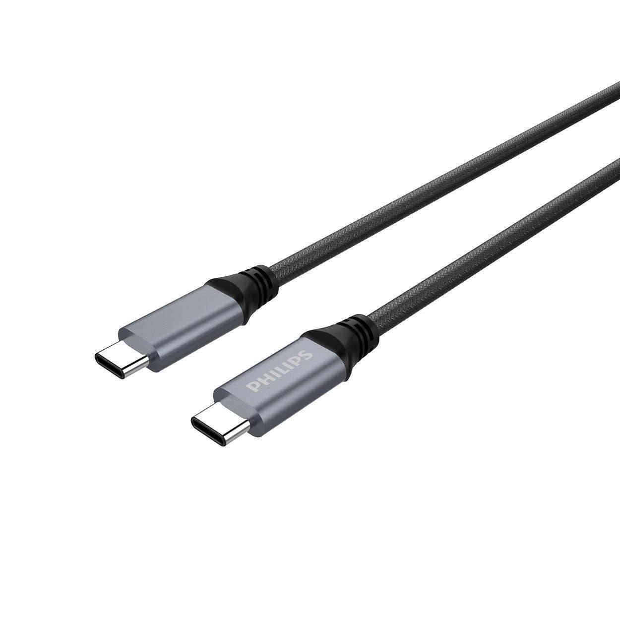 Philips Type-C to Type-C 3.0 Nylon Cable 2m – Black
