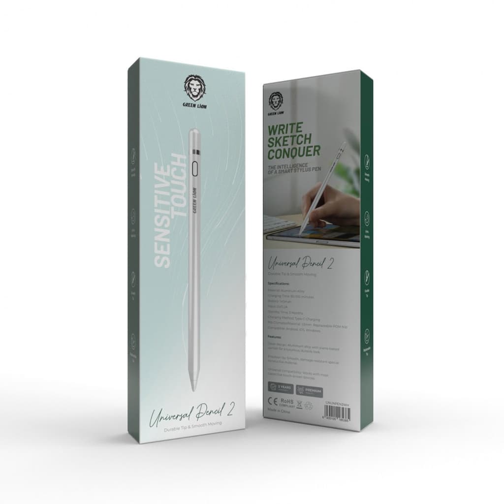 Green Lion Universal Pencil 2 – White