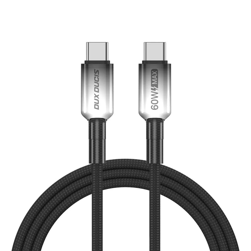 Dux Ducis WLCM Series Braided Cable with Gradient Connector USB C to USB-C / 60W / 1m