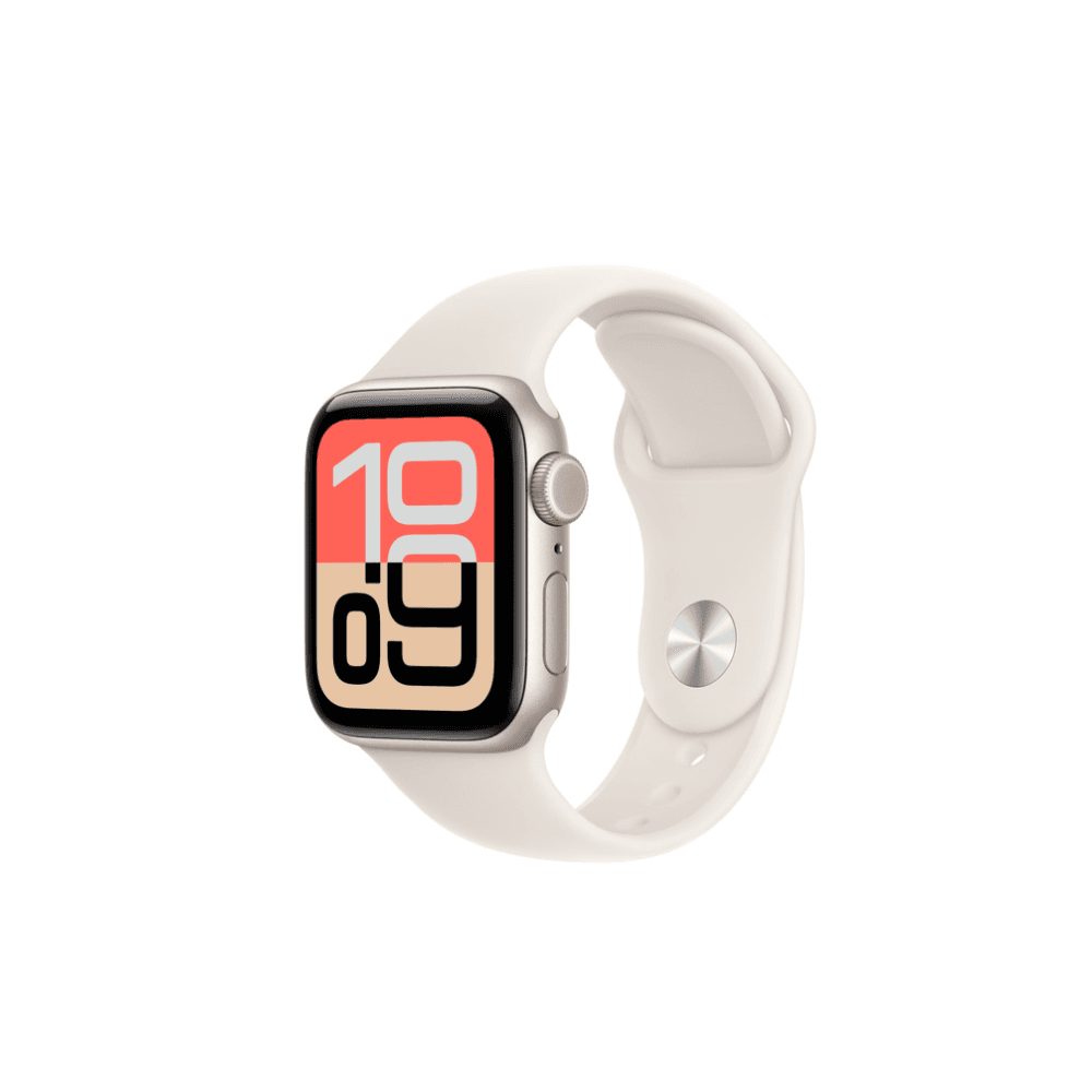 Apple Watch SE 3 40mm Aluminum Starlight Sport Band  (GPS + Cellular )