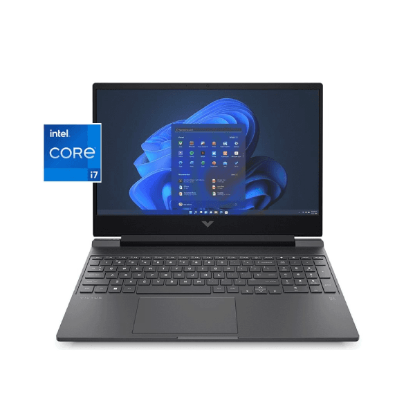 HP 15-FA1111NE Victus Gaming Laptop- Intel Core-i7-13700H-16GB RAM -512GB SSD –  GeForce RTX 4050 6GB GDDR6 Graphics -15.6 Inch FHD 144Hz IPS -Windows 11 – English & Arabic Keyboard -Mica Silver– [9U5Y8EA]