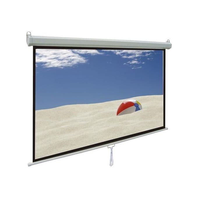 Portable Manual Wall Screen Pull Down Projector Screen 213 x 213 cm (84 Inch Diagonal)
