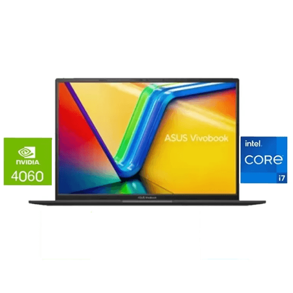 ASUS Vivobook 16X K3605VV-N1116W Laptop, Intel Core i7-13700H, 16G RAM, 512GB NVMe SSD, GeForce RTX 4060 8GB, 16 Inch FHD IPS 120Hz 100% sRGB, Windows 11, Indie Black