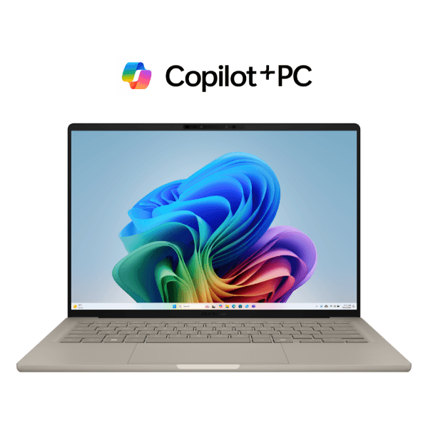 Asus Zenbook A14 UX3407RA-QD010W Laptop – Snapdragon X Elite X1E 78 100- 32GB LPDDR5X RAM- 1TB M.2 NVMe SSD- Qualcomm® Adreno GPU-14″ WUXGA OLED- Win11 (90NB16G2-M001V0)
