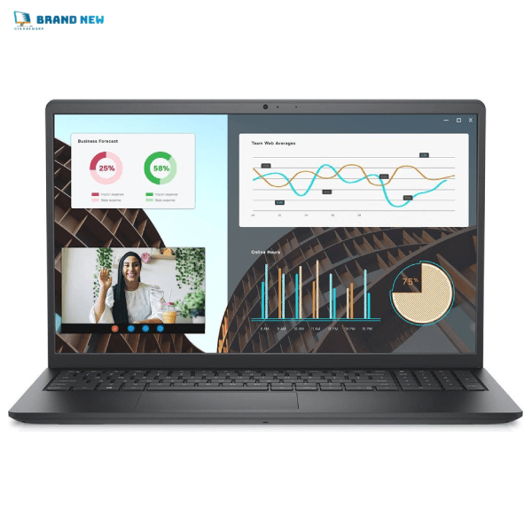 Dell Vostro 3530 Laptop – Intel Core i3-1305U 13th Gen, 8GB RAM, 512GB SSD, 15.6″ FHD 120Hz, Business Laptop, Carbon Black