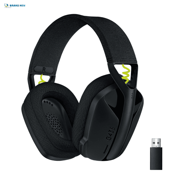 Logitech G435 LIGHTSPEED Wireless – Bluetooth Gaming Headset – Black and Neon Yellow