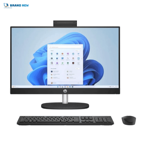 HP 27-cr0086nh All-in-One Desktop, 27″ FHD Display, Intel Core i7-1355U, 8GB RAM, 512GB SSD, Intel Iris Xe Graphics, FreeDOS, Black – 1 Year Warranty