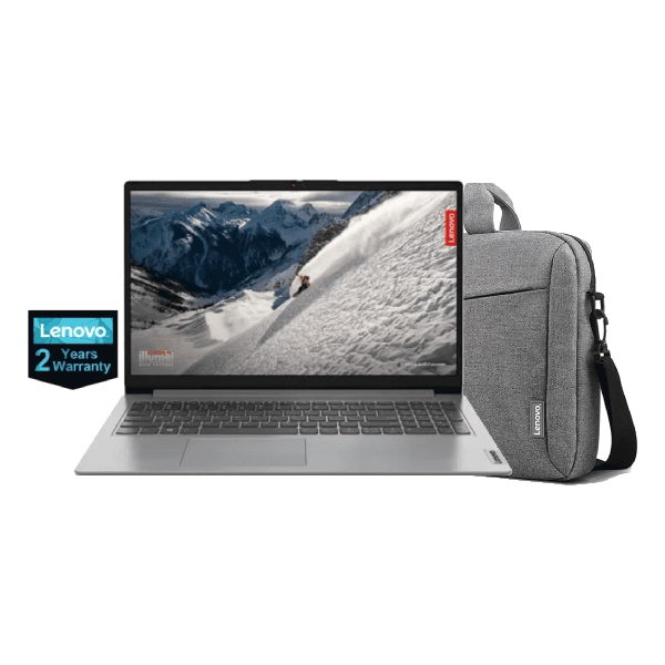 Lenovo IdeaPad 1 15AMN7 (82VG00MMED)- AMD R5 7520U-8GB RAM- 512GB SSD- AMD Radeon 610M- 15.6-inch FHD- Win11 Cluod Grey + Bag, 2 Years Warranty 