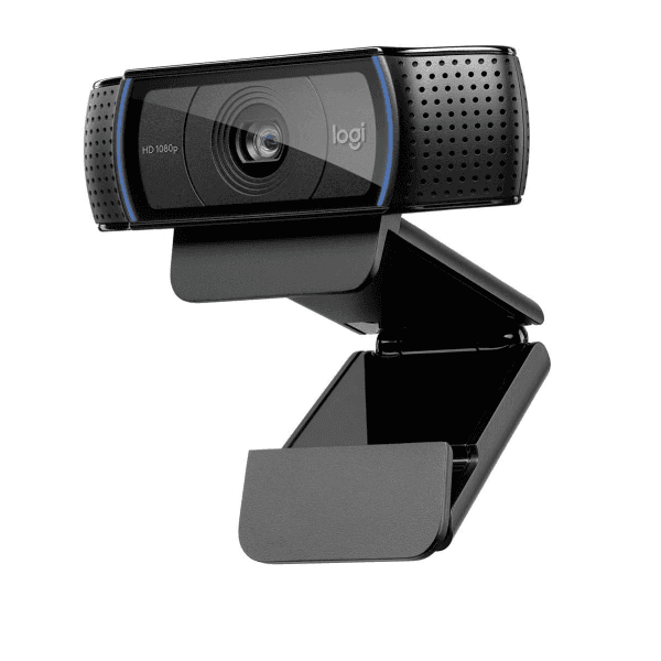 Logitech HD Pro C920 Webcam – Full HD 1080p Video Calls, Crystal-Clear Glass Lens, Auto-Focus, Stereo Sound, and Easy Social Media Sharing