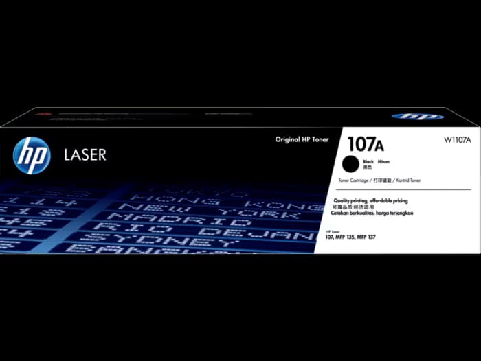HP 107A Black Original Laser Toner Cartridge (W1107A)