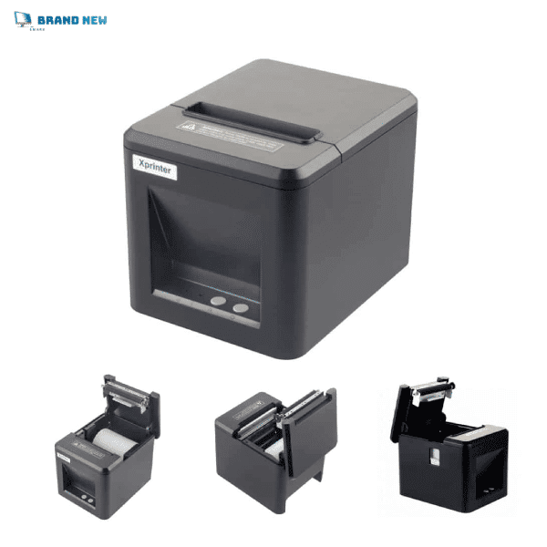 XPrinter XP-T80A 80mm Thermal Receipt Printer – USB & LAN POS Printer, Auto Cutter, 160mm/s High-Speed
