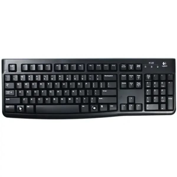 Logitech K120 Wired USB Keyboard – Full-Size, Spill-Resistant, Reliable USB Keyboard – (920-002495)