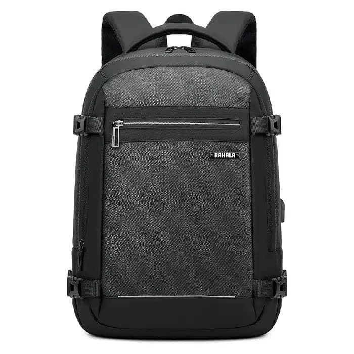 RAHALA EF92M Business Casual Travel Water Resistant 15.6-inch Laptop Backpack – Black