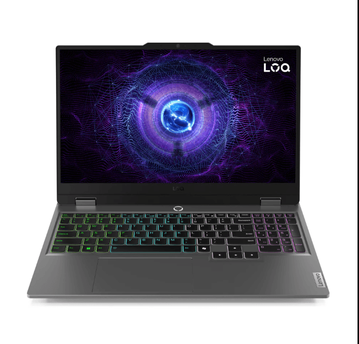 Lenovo LOQ 15IRX9 Gaming Laptop – Intel Core i7-13650HX, RTX 3050 6GB, 16GB DDR5, 512GB SSD, 15.6″ FHD 144Hz IPS 100% sRGB G-SYNC, Backlit Keyboard, 2-Year Warranty ( 83DV008QED )