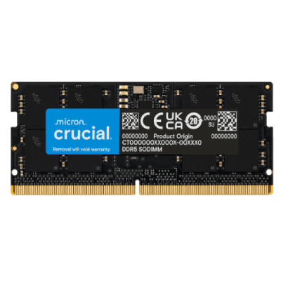 Crucial 16GB DDR5 5600MHz Laptop RAM – CT16G56C46S5 SO-DIMM Memory Module
