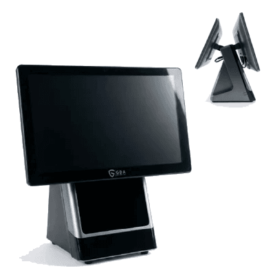 GDA All-in-One POS 15.6″ Touch Screen – Core i5 6th Gen – 16GB RAM – 256GB SSD – WiFi – Dual Display