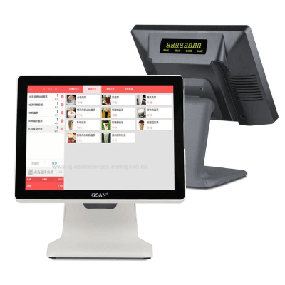 GDA 15.6 Inch Touch Monitor POS Display – Capacitive Touch Screen – Windows Compatible – GSAN POS Screen
