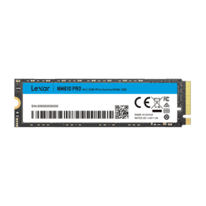 Lexar NM610 Pro 500GB NVMe SSD M.2 PCIe Gen3 Internal Solid State Drive
