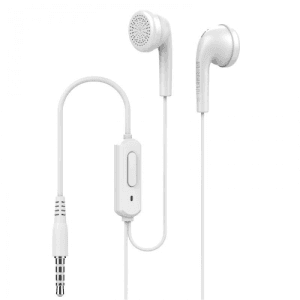 LANGSDOM Q1 Earbuds Super Bass 3.5mm Flat Ear Wired Earphones White