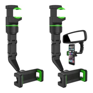 Universal Clip Car Cellphone Holder rotate 360° Black