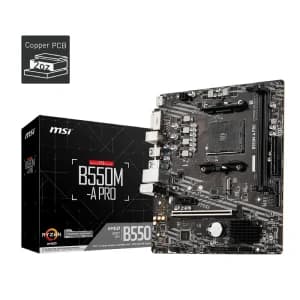 MSI B550M-A PRO Motherboard AMD B550 AM4 with PCIe 4.0 – Micro-ATX