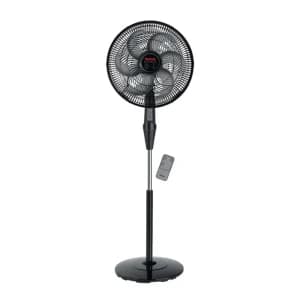 Tefal Silence Force Stand Fan , 16 Inch , Black - VG4130EE