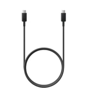 Samsung USB-C Cable, USB-C to USB-C for DEX, 5V, 100 Watt, High-Speed Charging - Black -EP-DN975JBCGCN