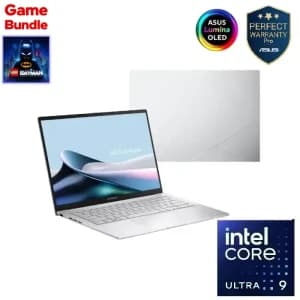 ASUS Zenbook 14 UX3405CA-NT319W, Intel Core Ultra 9 285H, 32GB RAM, 1TB SSD, 14" 3K OLED, Intel Arc Graphics, Win11 + Sleeve, Silver - 90NB14W2-M01680