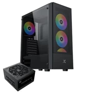 XIGMATEK Hero II Air 4Fan ARGB Mid Tower Gaming Case +  Asgard 750 Watt 80+ Bronze - EN48333