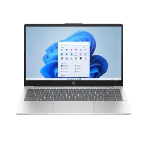 HP 14-EM0010NE Laptop, AMD R5 7520U, 16GB RAM, 256GB SSD, AMD Radeon Graphics, 14-inch FHD, Win11, Natural Silver, 3 Years Warranty - D84PJEA