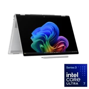 HP OmniBook 5 Flip 14- km0009ne Laptop, Intel Core Ultra 7 355, 16GB RAM, 512GB SSD, Intel Graphics, 14" Touch 2K, Win11+ Pen, Silver, 2Years, D84R9EA