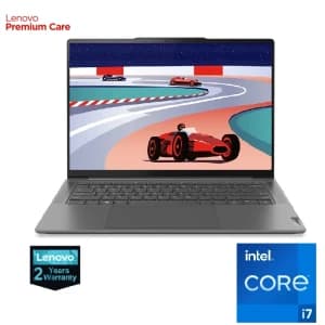 Lenovo Yoga Pro 7 14IRH8 Laptop, Intel Core i7-13700H, 16GB RAM, 1TB SSD, RTX 3050 6GB, 14.5" 3K 120Hz Win11, Grey – 2Y Premium Care - 82Y700D6ED