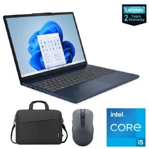 Lenovo Ideapad Slim 3 15IRH10 Laptop, Intel Core i5 13420H, 16GB RAM, 512GB SSD, Intel UHD Graphics, 15.3 Inch WUXGA, Win11 + Bag, Mouse - 83K100QQED