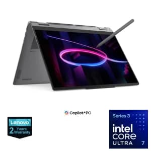 Lenovo Yoga 7 2-in-1 14IPH11Laptop, Intel Core Ultra 7 355, 32GB RAM 1TB SSD, 14" OLED WUXGA Touch, Win11 + Pen - 2Years Warranty - 83TC001YED