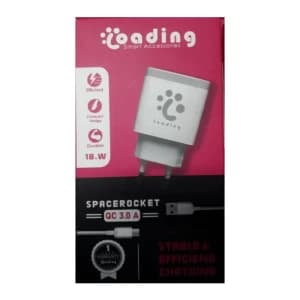 Loading  Fast Charger 18 Watt With Type-C Cable QC 3.0A - White 1 Month Warranty