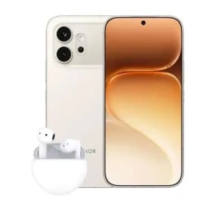 Honor 600 5G Mobile, Dual SIM, 8GB RAM, 256GB, Golden White, VKJ-NX9 + Gift Earbuds