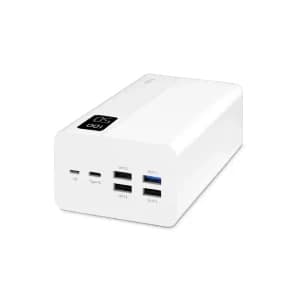 TTEC ReCharger Mega LCD 50.000 mAh PD Power Bank Universal Mobile Charger - White