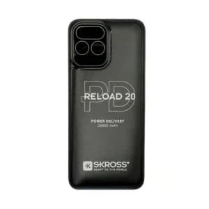 Skross Reload 20 Wired Power Bank , 20000 mAh 3 Ports USB, Black, RELOAD20HGF-PD