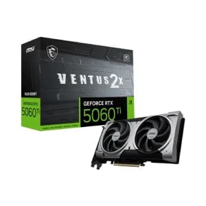 MSI GeForce RTX 5060 Ti VENTUS 2X OC Plus 16GB GDDR7 Graphic Card - 912-V535-027