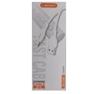 X-Scoot CL-119 USB To Lightning Fast Charging Cable 100cm White - 14 Day Warranty