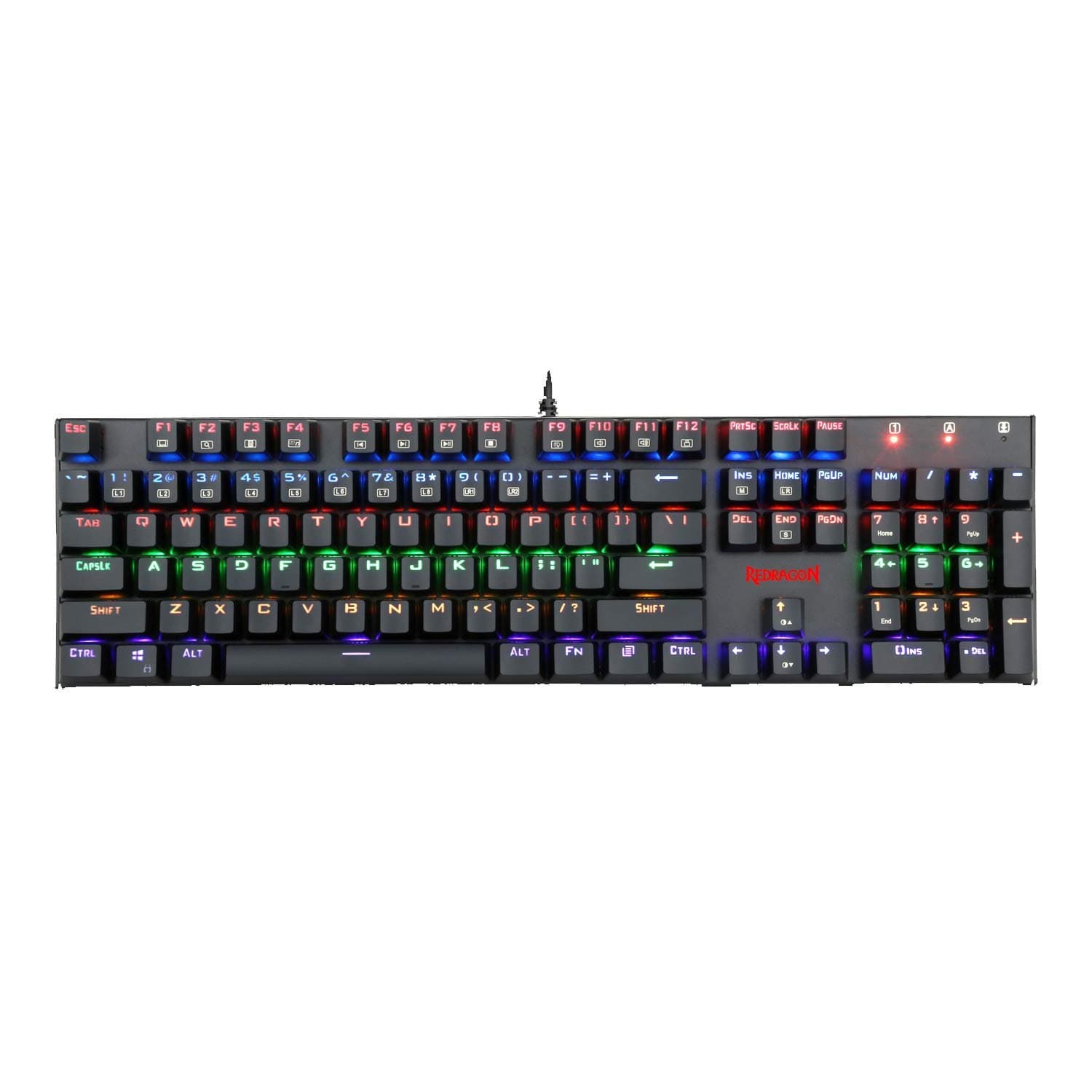 REDRAGON K565R RUDRA Elite Rainbow Backlit Mechanical Gaming Keyboard BLUE Switch