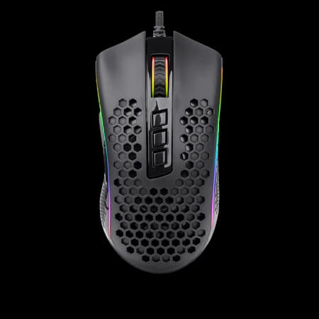 Redragon M808 Storm Lightweight RGB Gaming Mouse, 85g Ultralight Honeycomb Shell