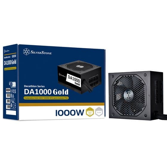 SILVERSTONE DA1000 Gold Cybenetics Gold 1000W semi-modular ATX power supply