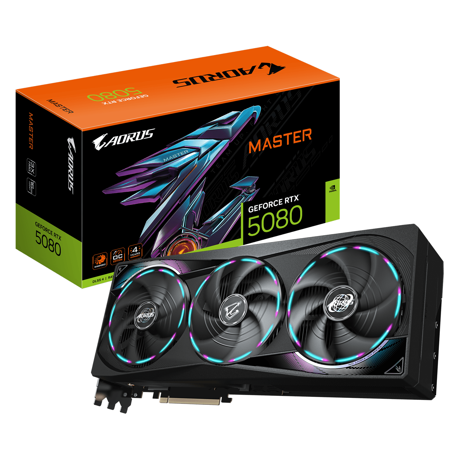 GIGABYTE AORUS GeForce RTX™ 5080 MASTER 16G