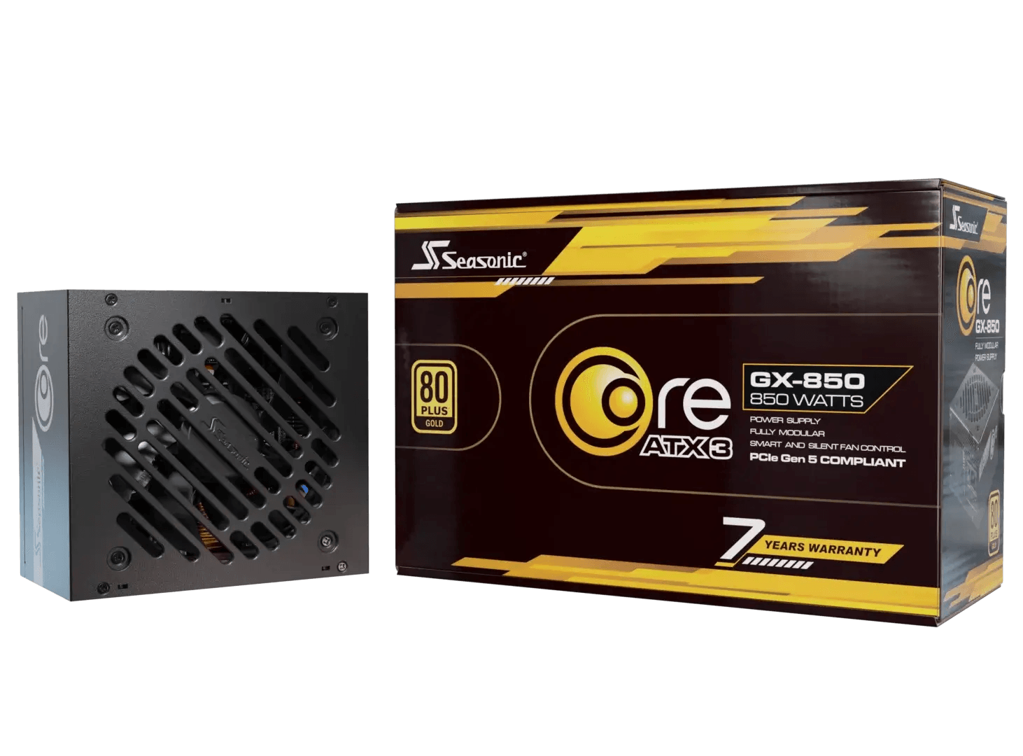 Seasonic CORE GX ATX 3.1 850 W 80 PLUS Gold efficiency-Platinum Cybenetics Efficiency