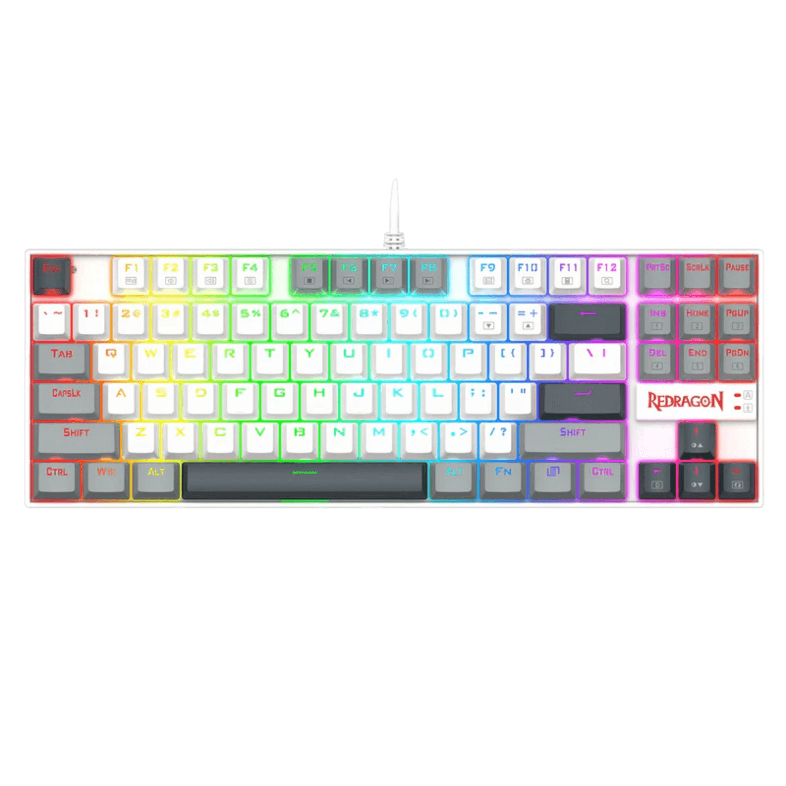 كيبورد جيمنج ميكانيكال Redragon K552WGL بإضاءة Rainbow LED